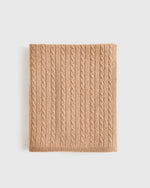 Mongolian Cashmere Cable Knit Baby Blanket - US 8791