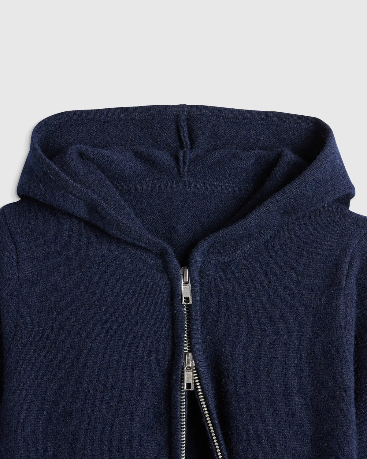 Washable Cashmere Full Zip Hoodie - US 4834
