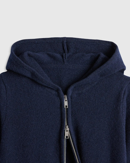 Washable Cashmere Full Zip Hoodie - US 4834
