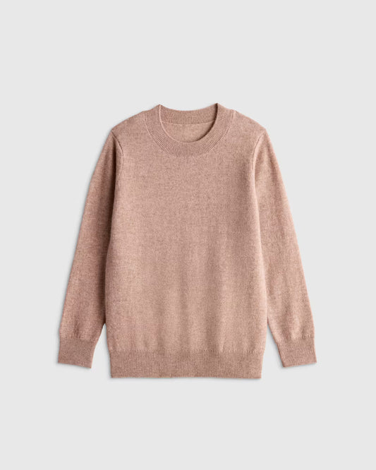 Washable Cashmere Crewneck Sweater - US 6086