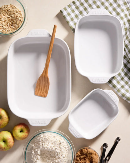 Stoneware Rectangular Baking Dishes, Set of 3 by STAUB - US 6747