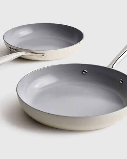 Ceramic Nonstick Frying Pan Set: 10" & 12" - US 1377