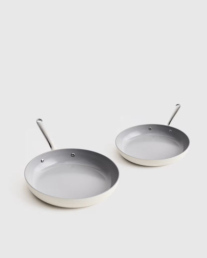 Ceramic Nonstick Frying Pan Set: 10" & 12" - US 1377