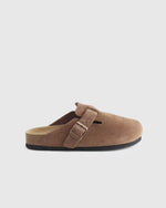 Water Repellent Suede Clog Mule - US 6247