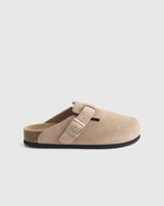 Water Repellent Suede Clog Mule - US 3816