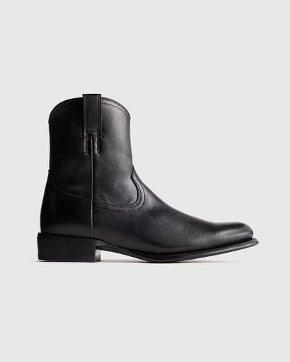 Crafted Leather Western Zip Boot - US 6437