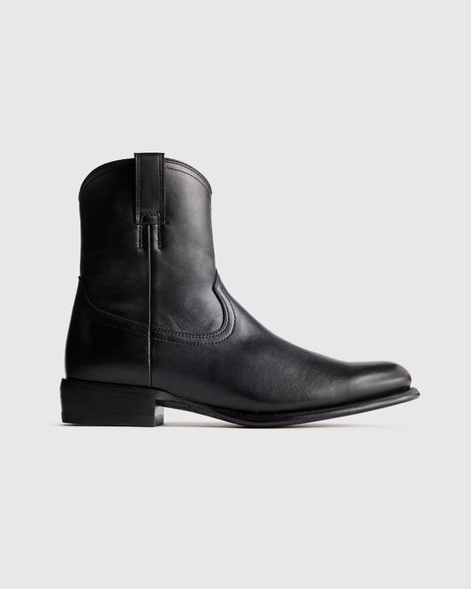 Crafted Leather Western Zip Boot - US 6437