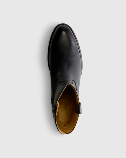 Crafted Leather Western Zip Boot - US 6437