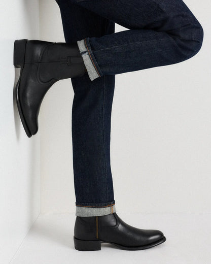 Crafted Leather Western Zip Boot - US 6437
