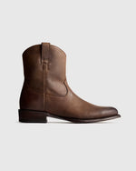 Crafted Leather Western Zip Boot - US 9282