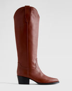 Italian Leather Tall Western Boots - US 3590