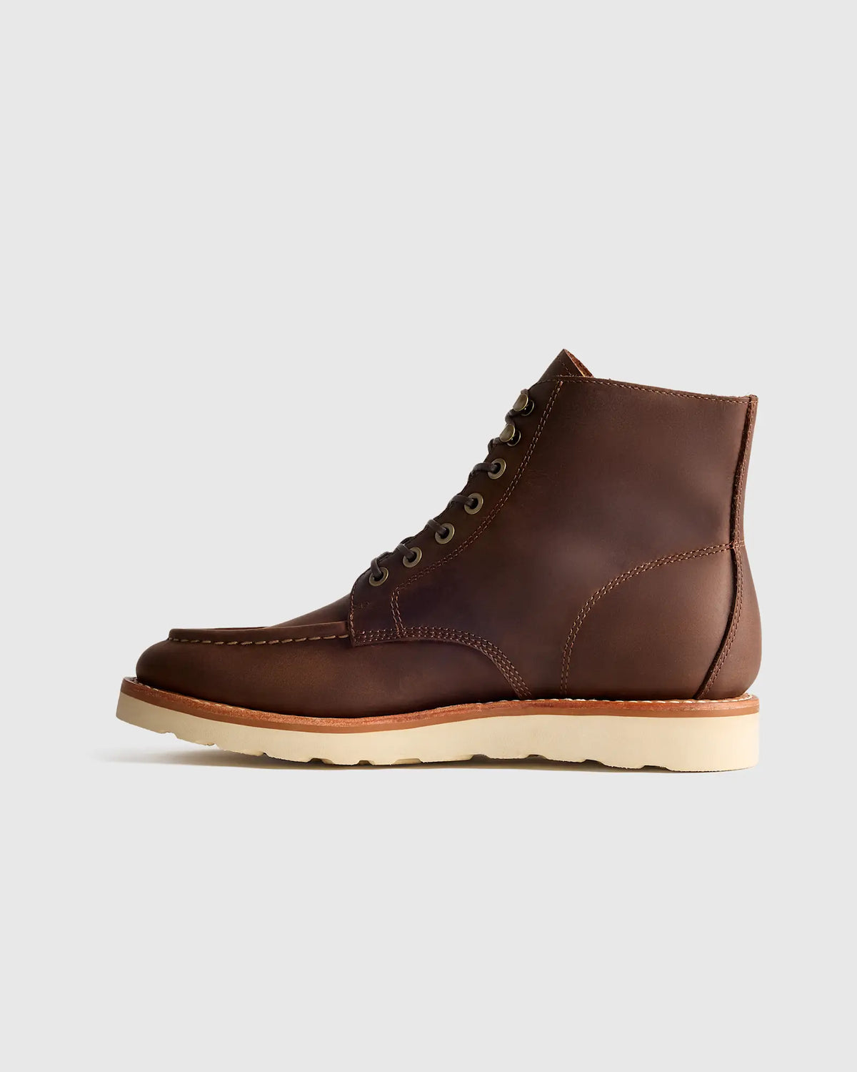 Crafted Leather Moc Toe Boot - US 1216