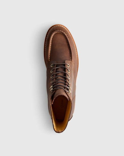 Crafted Leather Moc Toe Boot - US 1216