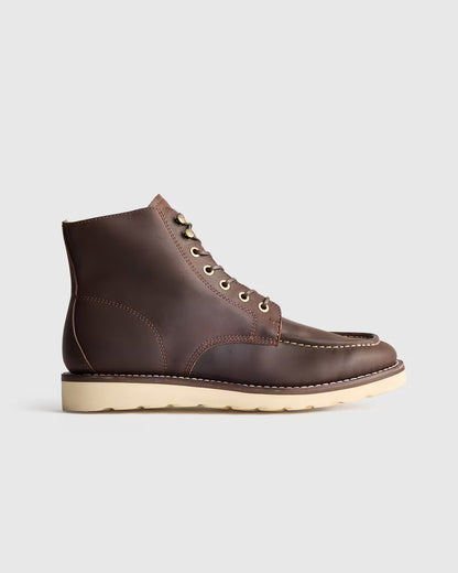 Crafted Leather Moc Toe Boot - US 2639