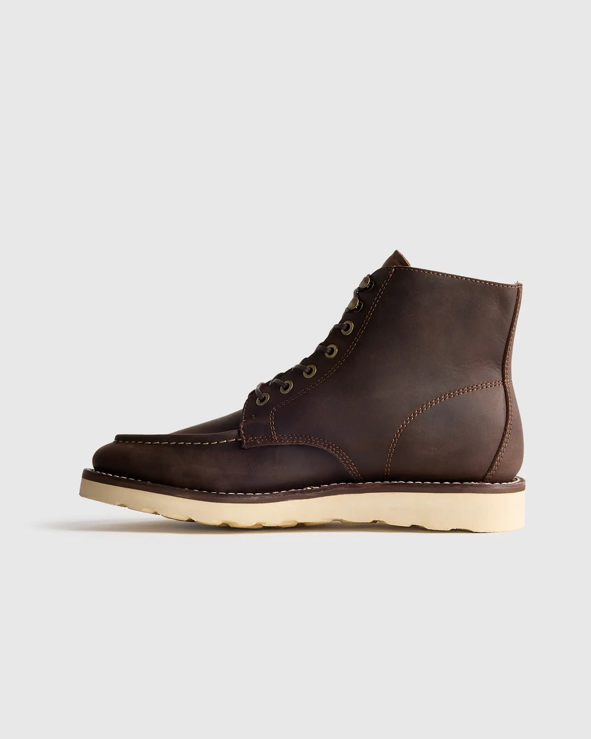 Crafted Leather Moc Toe Boot - US 2639