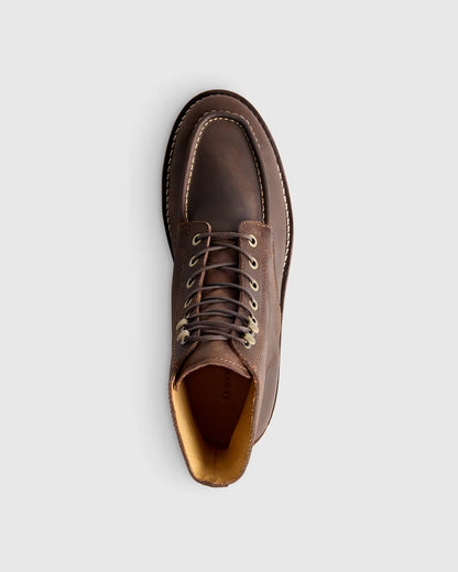 Crafted Leather Moc Toe Boot - US 2639
