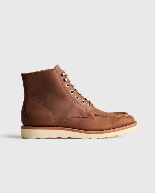 Crafted Leather Moc Toe Boot - US 1845