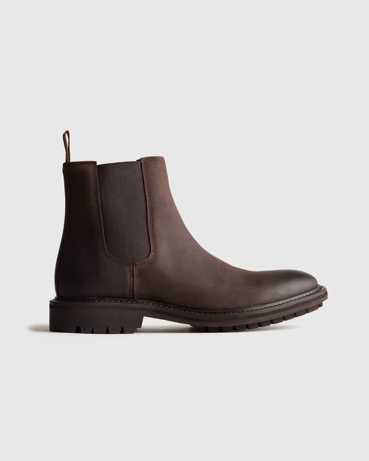 Rugged Leather Lug Sole Chelsea Boot - US 1968