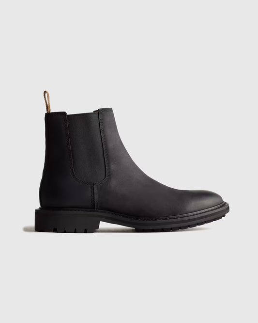 Rugged Leather Lug Sole Chelsea Boot - US 3791