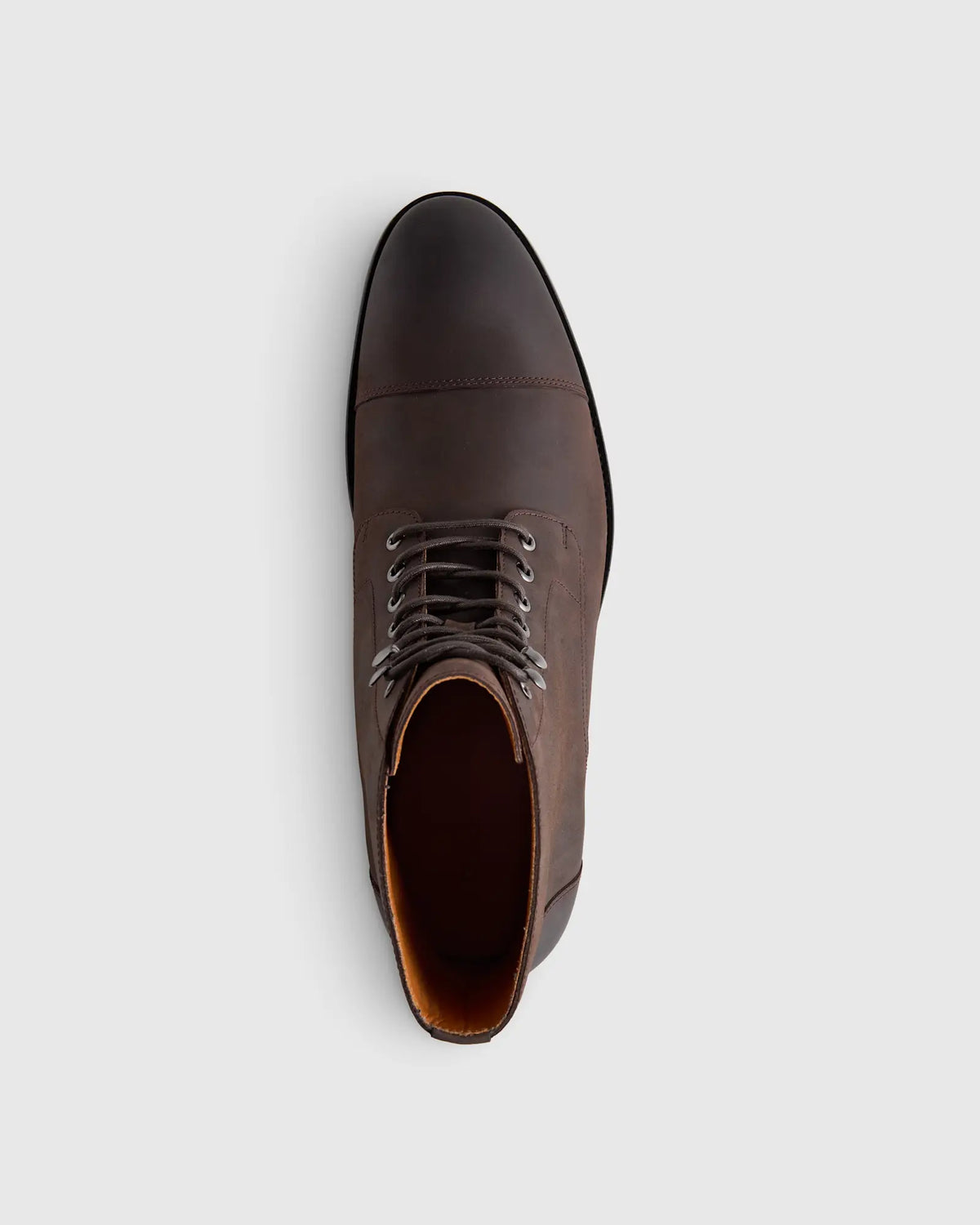 Crafted Leather Cap Toe Lace Up Boot - US 7541