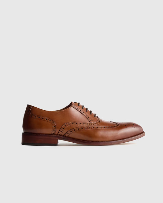 Italian Leather Wingtip Oxford - US 5232