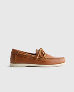 Water Resistant Leather Boat Shoe - US 1077