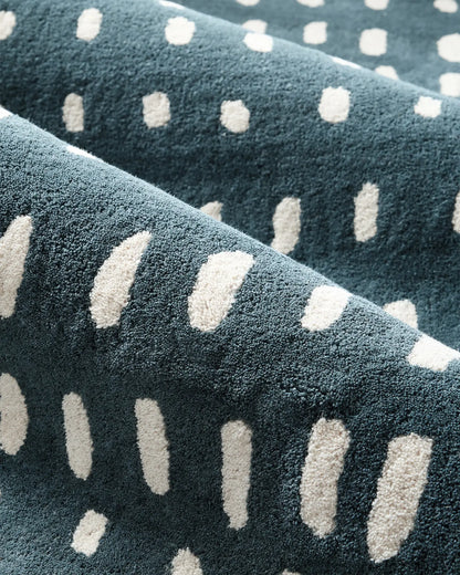 Painterly Dots Hand-Tufted Wool Rug - US 0829