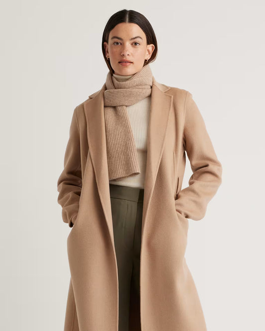 Mongolian Cashmere Ribbed Scarf - US 2413