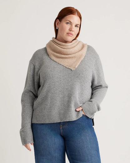 Mongolian Cashmere Square Scarf - US 7400