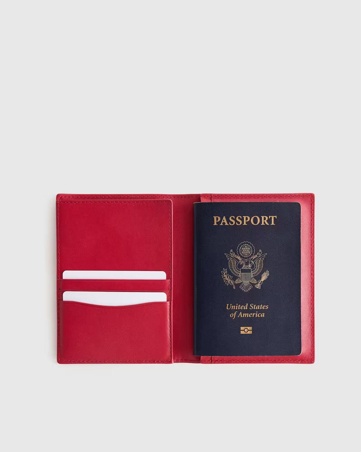 Nappa Leather RFID Blocking Passport Holder - US 9509