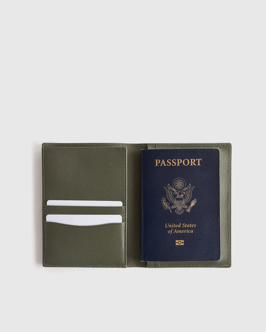 Nappa Leather RFID Blocking Passport Holder & Luggage Tags Set - US 7661