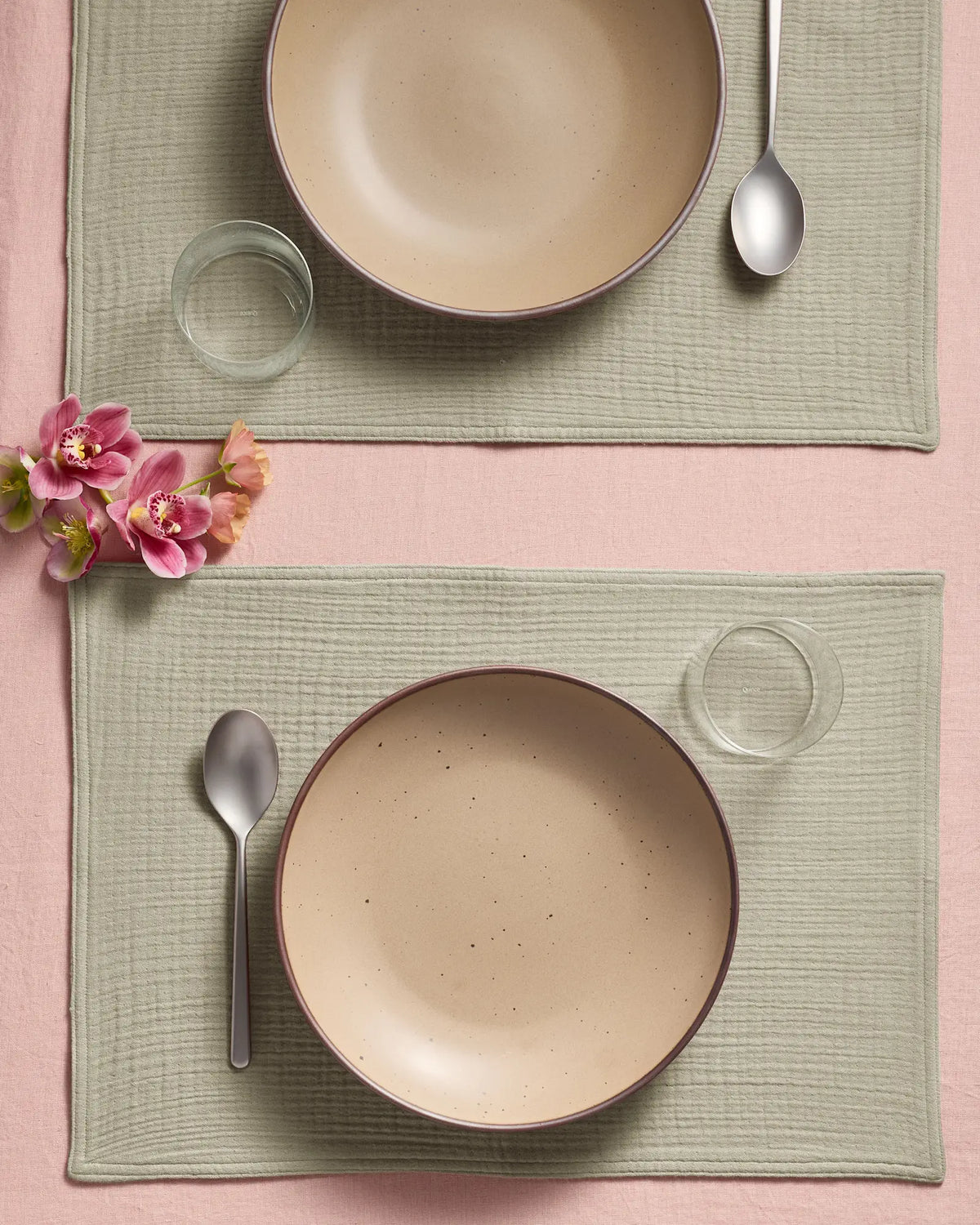 Organic Cotton Gauze Placemats, Set of 4 - US 5714