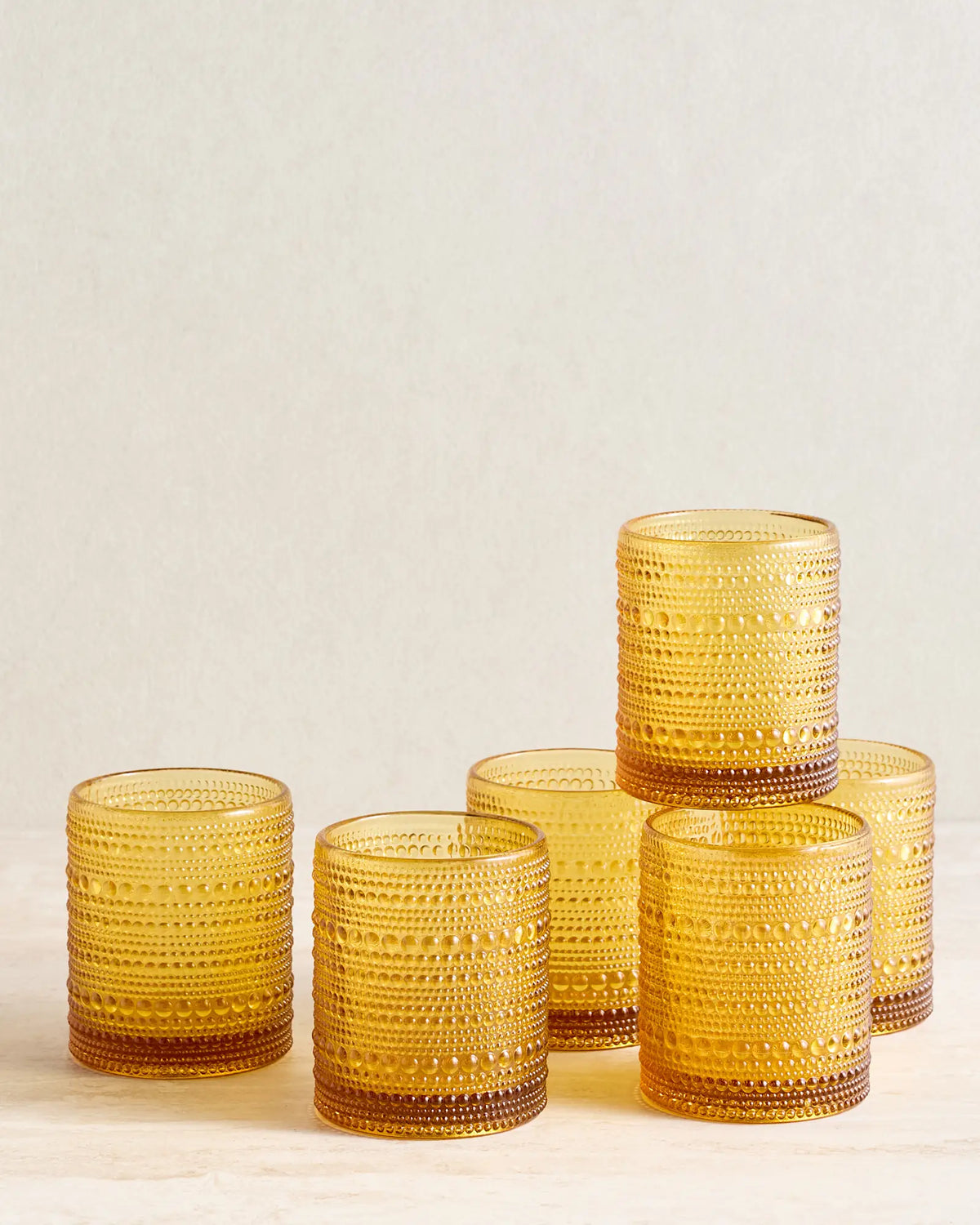 Jupiter Short Glass Tumbler, Set of 6 - US 1636