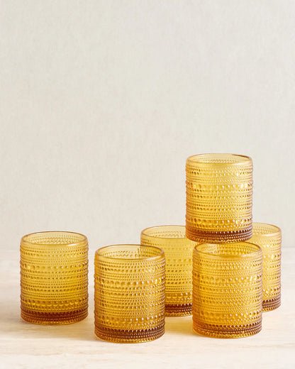 Jupiter Short Glass Tumbler, Set of 6 - US 1636