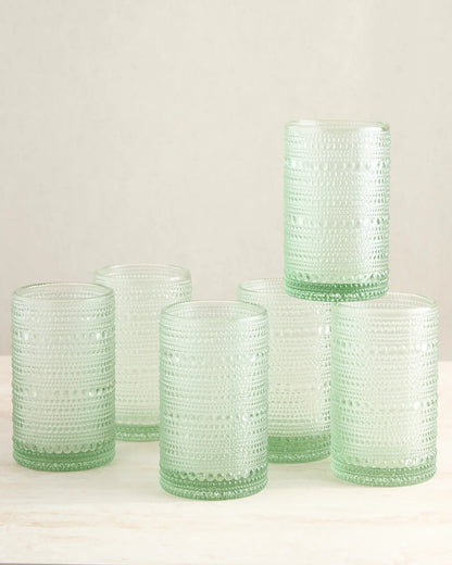 Jupiter Tall Glass Tumbler, Set of 6 - US 5477