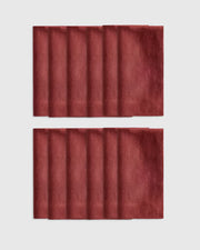 European Linen Wide-Hem Napkins, Set of 12 - US 1085