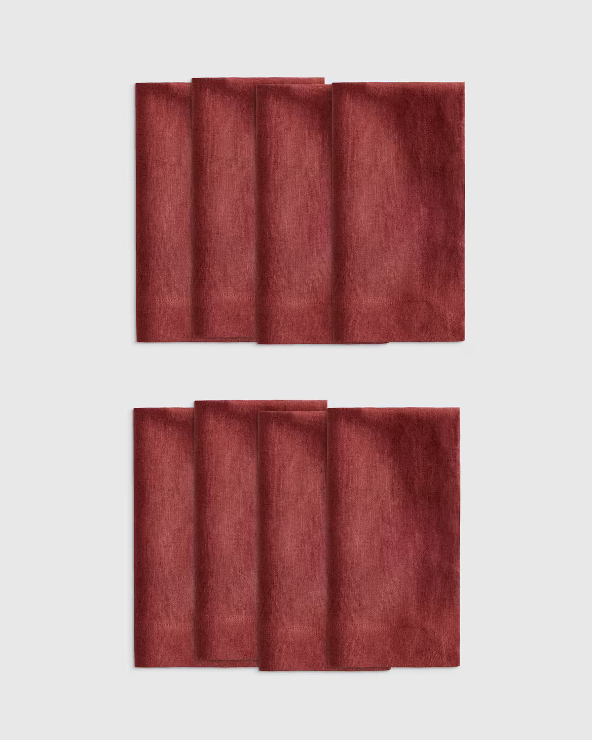 European Linen Wide-Hem Napkins, Set of 8 - US 9603
