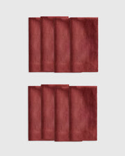 European Linen Wide-Hem Napkins, Set of 8 - US 9603