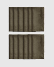 European Linen Wide-Hem Napkins, Set of 12 - US 1537