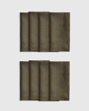 European Linen Wide-Hem Napkins, Set of 8 - US 0797