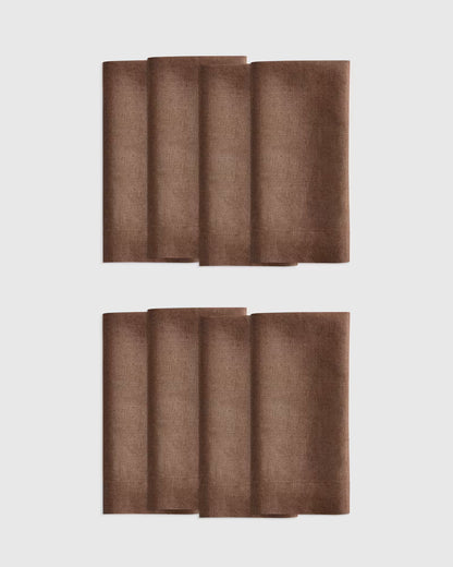 European Linen Wide-Hem Napkins, Set of 8 - US 5296