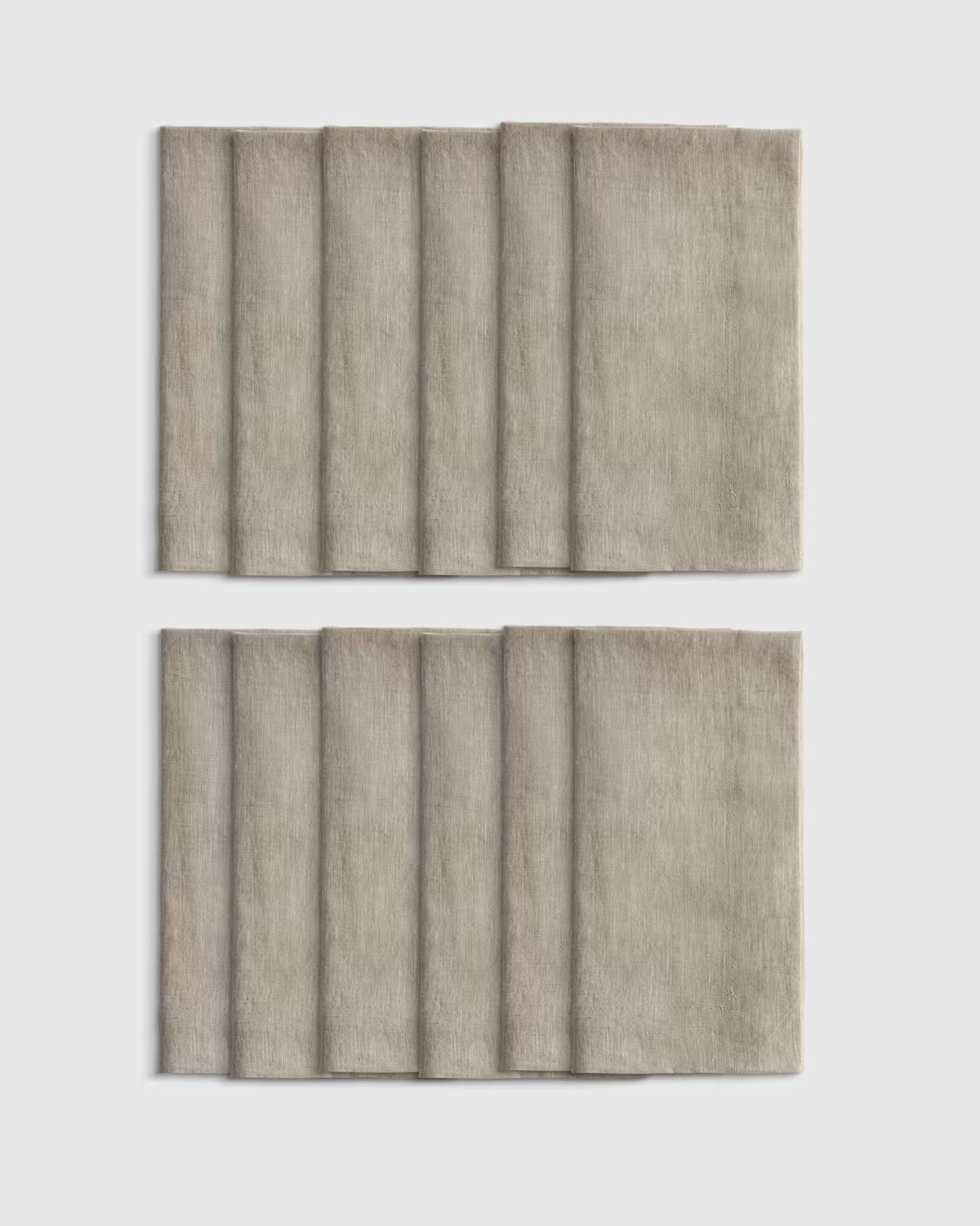 European Linen Wide-Hem Napkins, Set of 12 - US 4946