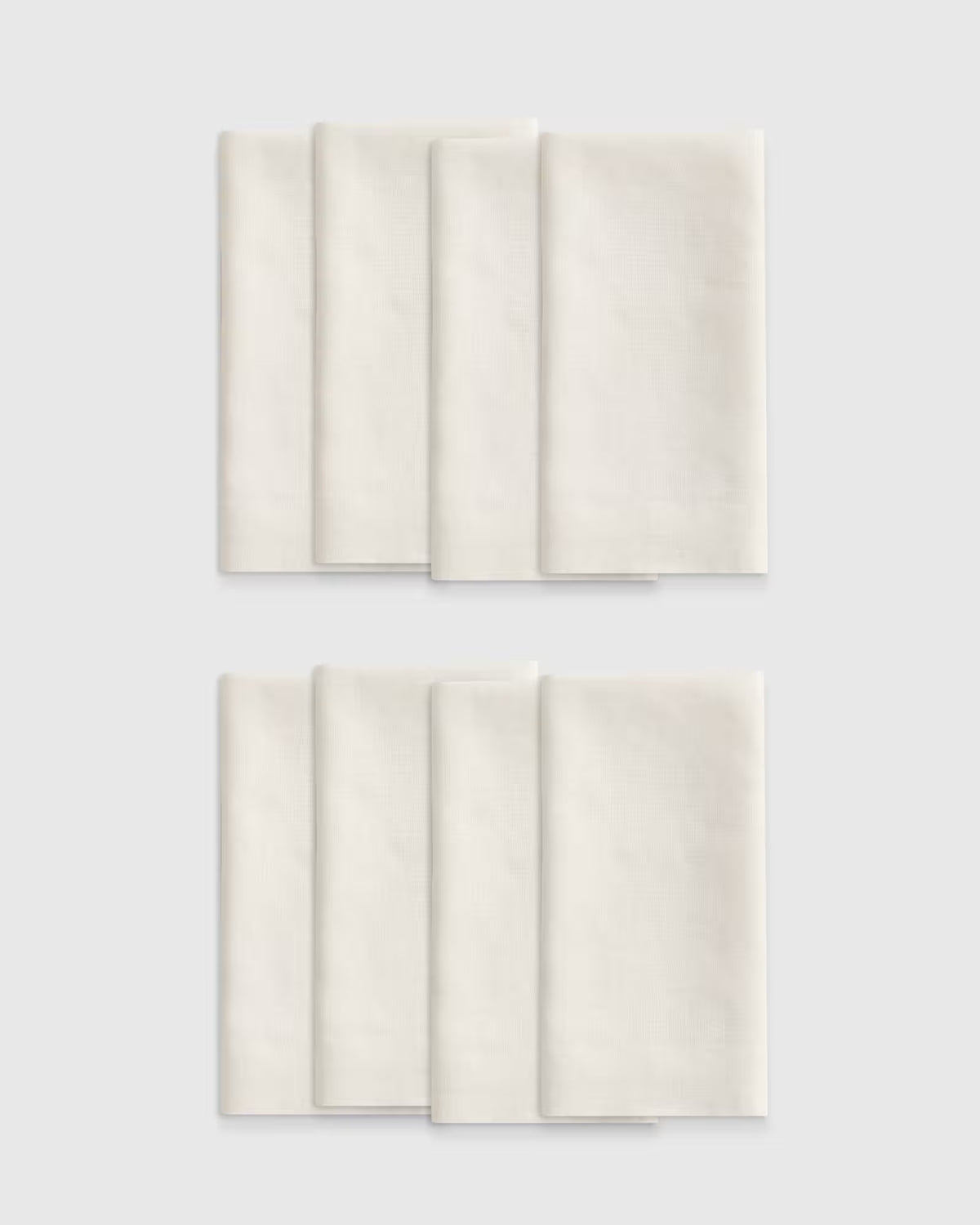 European Linen Wide-Hem Napkins, Set of 8 - US 6516