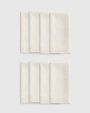 European Linen Wide-Hem Napkins, Set of 8 - US 6516