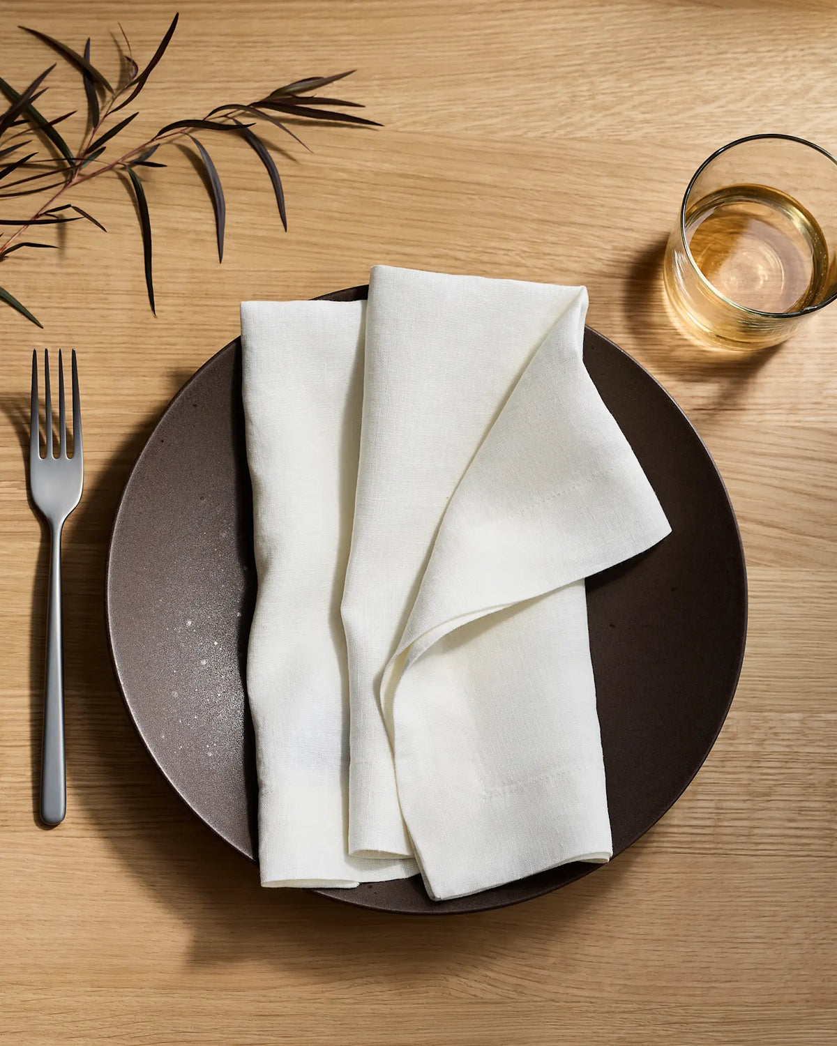 European Linen Wide-Hem Napkins, Set of 12 - US 2266