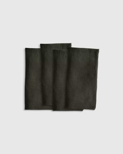 European Linen Wide-Hem Napkins, Set of 4 - US 5627