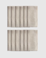 European Linen Wide-Hem Napkins, Set of 12 - US 6383