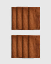 European Linen Wide-Hem Napkins, Set of 8 - US 5805