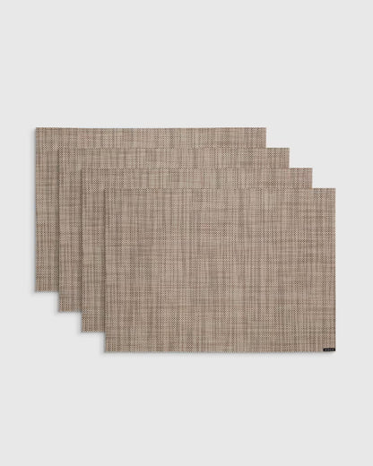 Mini Basketweave Easy-Care Rectangular Placemat, Set of 4 by Chilewich - US 7548