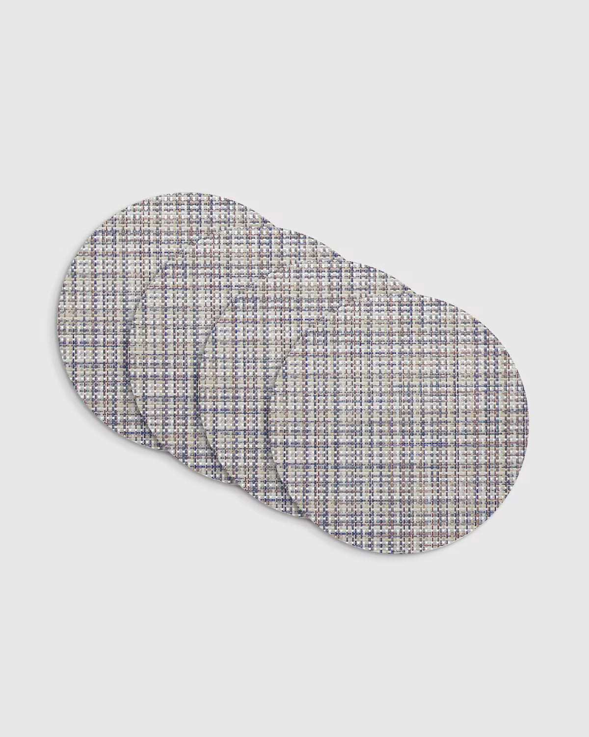 Basketweave Easy-Care Round Placemat, Set of 4 by Chilewich - US 7347